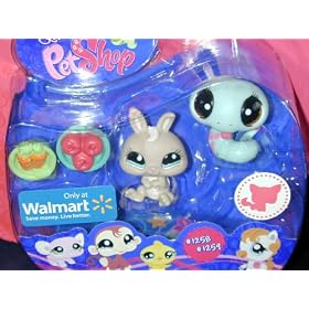 Littlest Pet Shop Snake & Rabbit #1258 & #1259 ~ Walmart Exclusive