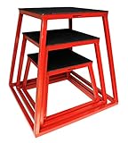 Plyometric Platform Box Set- 12", 18", 24" Red