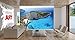 GREAT ART® Zakynthos Beach - Wreck of Greece Island Navagio Island Zante Greece Sea Wall Decor - Smuggler's Bay Wallpaper (210 x 140 cm)