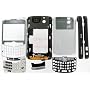 Silver AT&T GSM Original OEM Full Complete Housing for BlackBerry Curve 8300 8310 8320 Faceplate with Lens Trackball Keypads Joystick Navigate Ring