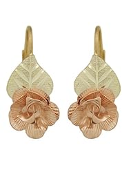 Black Hills Gold 10K Dakota Rose Earrings