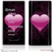Zune HD Skin - Glass Heart Grunge Hot Pink by WraptorSkinz