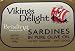 VIKING's DELIGHT Sardines Two Layer Olive Oil, 3.75-Ounce Tin (Pack of 12)