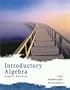 Introductory Algebra (Lial Developmental Mathematics Paperback)