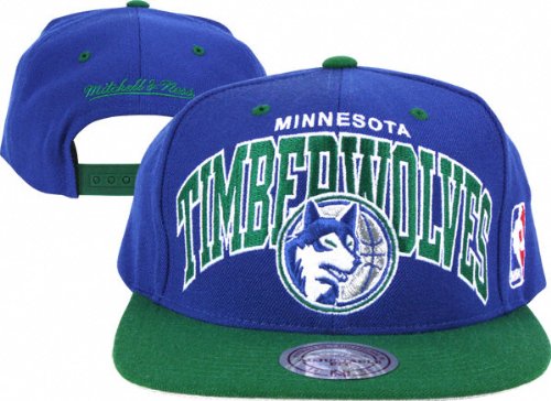 Minnesota Timberwolves Mitchell & Ness Hardwood Classics Team Arch 2-Tone Snapback Hat