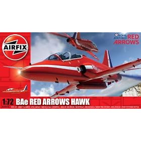 Airfix A02005 1:72 Scale BAe Red Arrows Hawk Military Aircraft Classic Kit Series 2 from Toy RC Airplanes