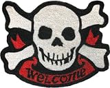 Bungalow Jolly Roger Shaped Coco Floor Mat