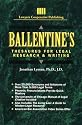 Ballentine's Thesaurus for Legal Research and Writing (Delmar Paralegal)