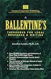 Ballentines Thesaurus for Legal Research & Writing (Delmar Paralegal)