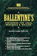 Ballentine's Thesaurus for Legal Research and Writing (Delmar Paralegal)