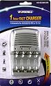AA Battery Charger with 4 Rechargable AA BATTERIES INCLUDED