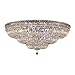 Elegant Lighting V2528F48C/SS Tranquil - Thirty-Three Light Flush Mount, Crystal Style Options: Clear Swarovski Elements