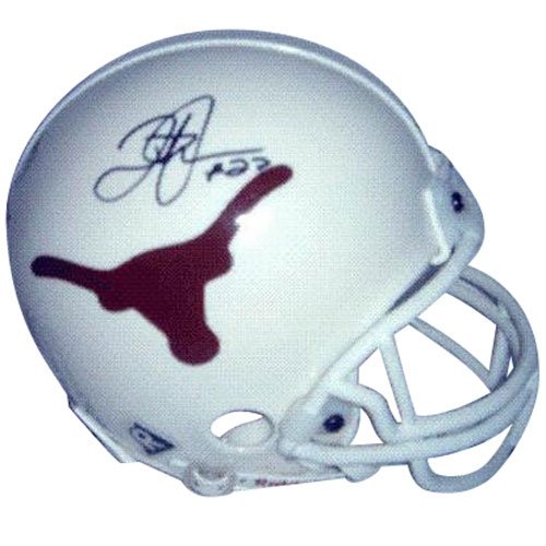 Quentin Jammer Autographed/Hand Signed Texas Longhorns Mini Helmet