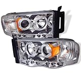 02-05 Dodge Ram Halo Projector Head Lights - Chrome by Dodge