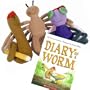 Diary of a Worm Hardcover Book with Three Plush Finger Puppets