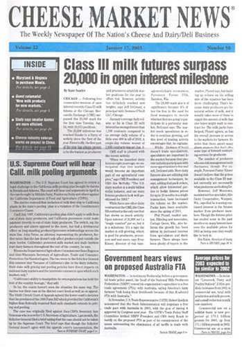 Cheese Market News