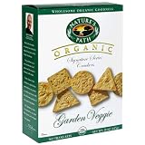 Natures Path Organic Crackers, Garden Veggie, 8-Ounce Boxes (Pack of 12)