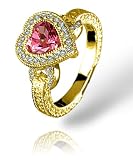 Jewelry : Signature Heart Stone Diamond Pave Ring