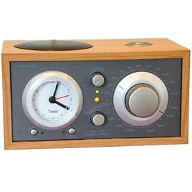 Tivoli Audio M3TPE Model Three AM/FM Clock Radio, Taupe/Cherry