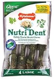 Nutri Dent Edible Dental Brush Chews - Large 4 count
