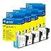 8 Pack. Compatible Brother LC-61 Cartridges. 2 ea LC-61 Black Cyan Magenta Yellow. Fo...
