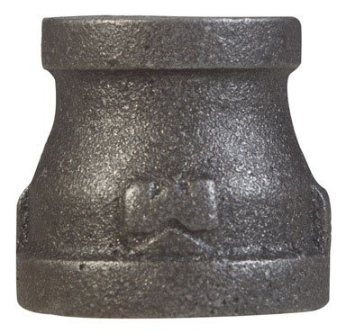 Mueller Industries 521-328BC Malleable Reducing Coupling 4x2 - Black