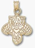 Florida Panthers 'Cat Logo' 5/8' Pendant - 14KT Gold Jewelry
