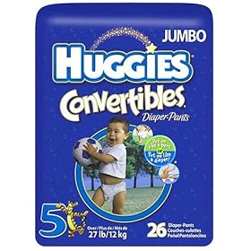 Huggies Convertibles Diaper-Pants Step 5, Jumbo Pack, 26 Diaper-Pants
