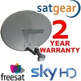 Satgear Sky/Freesat dish kit - New Mk4 Sky Satellite Mini Dish kit with Quad LNB and wall brackets ideal for Sky+ or Freesat self install HD Ready - replaces the 43cm dish