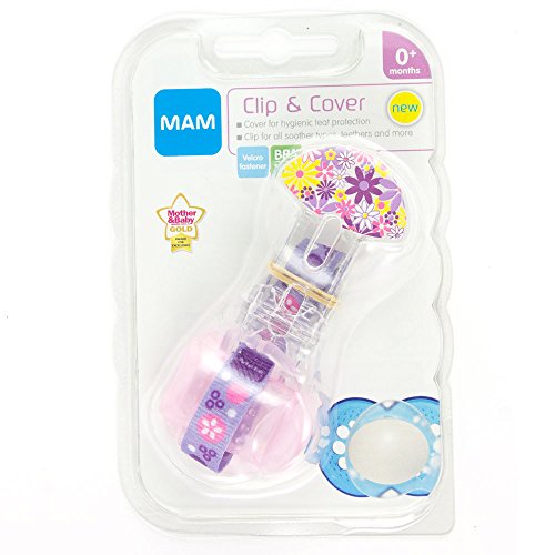 MAM Soother Clip and Teat Cover (Flowers)
