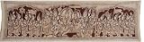 Wall Painting Kalamkari Art Pen Drawings on Cloth 81 x 23 inches