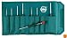Wiha 26199 Slotted and Phillips Screwdriver Set in Rugged Canvas Pouch, 8 Piece