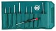 Wiha 26199 Slotted and Phillips Screwdriver Set in Rugged Canvas Pouch, 8 Piece