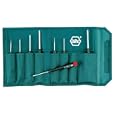 Wiha 26199 Slotted and Phillips Screwdriver Set in Rugged Canvas Pouch, 8 Piece