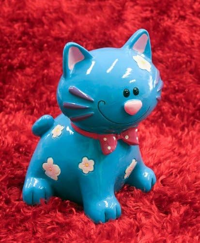 Blue Kitty Cat Piggy Bank - Funny Toys for Children