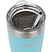 Healthy Human Stainless Steel Tumbler with Straw & Lid | Splash Proof Insulated Travel Cup | Eco-Friendly Coffee Tumblers | Water Cups with Straws Cleaner and Splash Proof Lids (20oz, Glacier)
