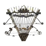 Rush Creek Log Cabin Style 2-Bow, 12 Arrow Big Game Resin Wall Rack