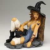 7.5" Sexy Erotic Temptress Witch Desktop Tabletop Statues