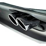 Genuine OEM BMW Tailpipe Trim - Black - (SET OF 4) - X5 4.4i SAV 2005-2006/ X5 4.8is SAV 2005-2006