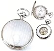 Pocket Watch - Charles Hubert Chrome Finish Open Back Pocket Watch