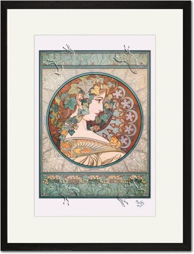 Black Framed/Matted Print 17x23, Laurel
