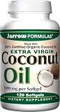 Jarrow Formulas Coconut Oil (Extra Virgin), 1000mg, 100% Certified Organic, 120 Softgels by Jarrow Best Buy