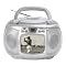 Coby 5" Black and White TV/ CD Player/ AM/ FM Radio - CDTV152