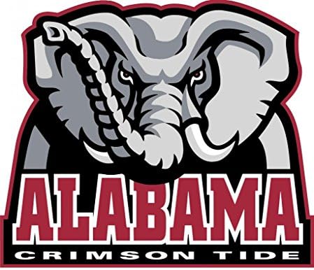 Alabama Crimson Cornhole Decals (2) per Order