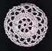 Pale Pink Cartwheel Crocheted Hair Bun Cover- MEDIUM