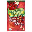 Sensible Foods Organic Crunch Dried Snacks, Cherry Berry, 0.75-Ounce Pouches (Pack of 24)