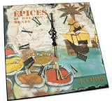French Retro Chic Design 8" Wall Clock - Epices