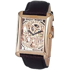 Akribos XXIV Men's Skeleton Automatic Rose Gold Watch #AK426RG