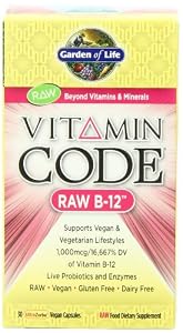 Garden of Life Vitamin Code - Raw B-12, 30-Capsules