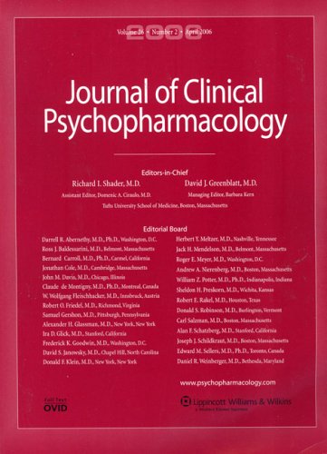 Journal of Clinical Psychopharmacology